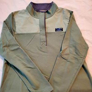 LL Bean Rugby Henley Pullover Long Sleeve